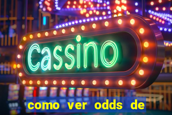 como ver odds de jogos passados